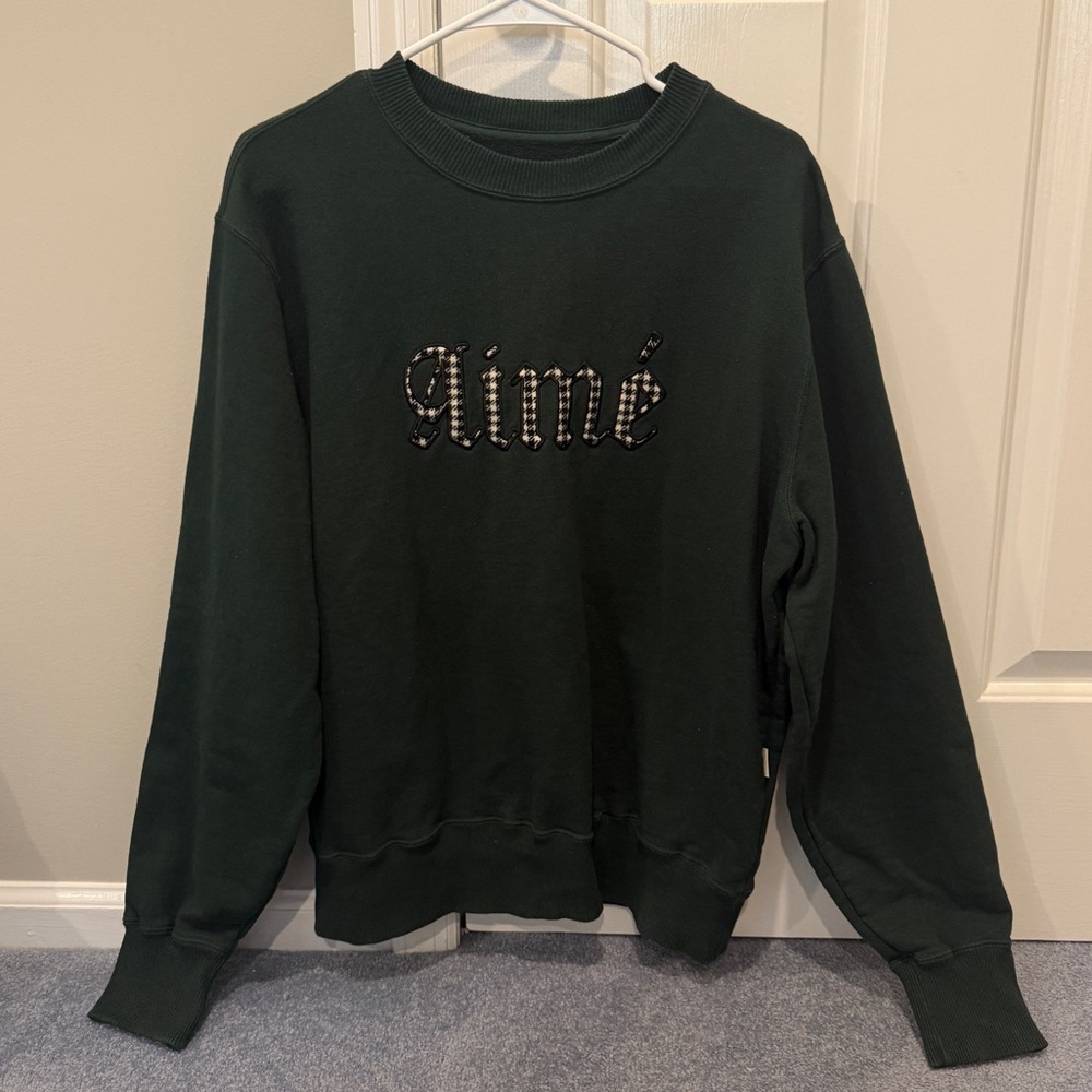 Aime Leon Dore Dark Green Crewneck Sweater